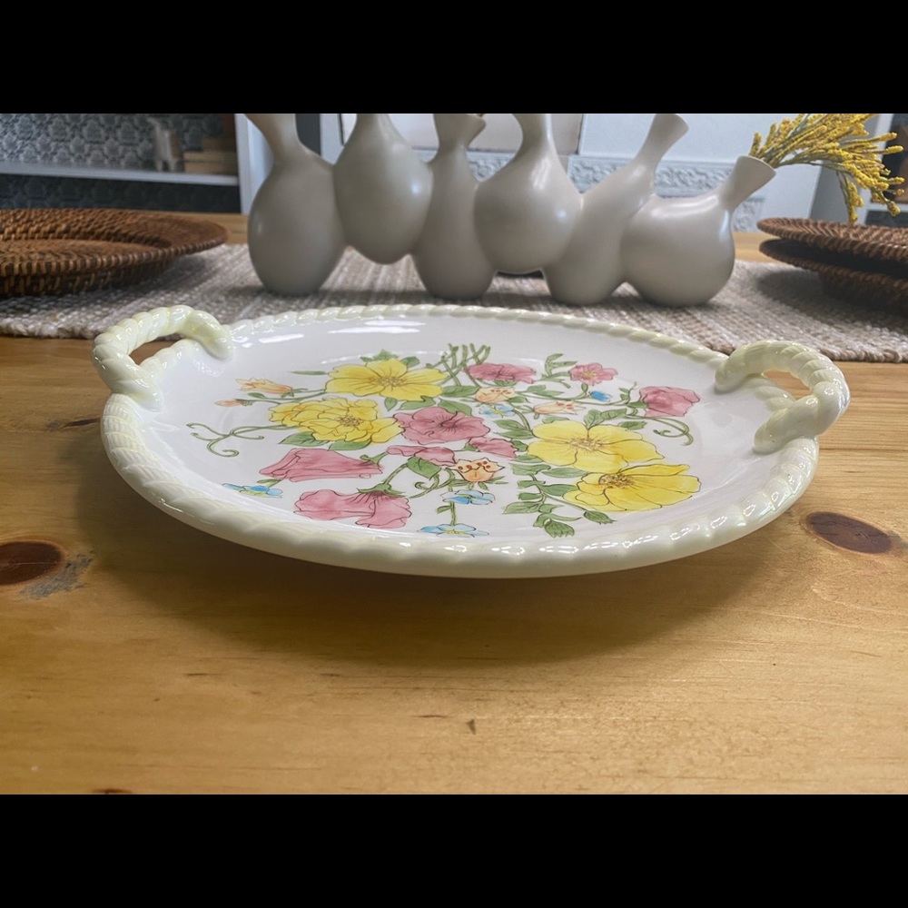 Vintage Lefton cake plate